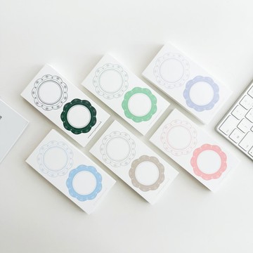 蝴蝶花卉圖案 手帳紙 便條紙 備忘紙