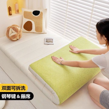 最低價 可開票 雙面泰迪絨飄窗窗臺新款陽臺榻榻米涼席四季墊子定制可拆洗 快速發貨