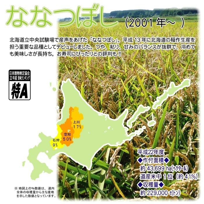 北海道産 ななつぼし 極 令和5年産 25kg　送料無料 精米 白米（5kg×5袋）特Ａ産地限定　真空パック対応 米 お米