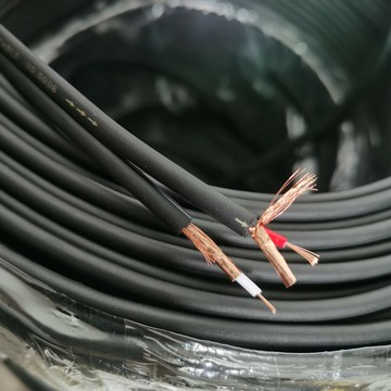 音頻線 音源線 喇叭線 帶屏蔽黑色雙排線雙并線RCA蓮花音頻線2對2功放線3.5一分二音箱線