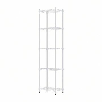 【dayneeds】輕型 45x30x180公分 五層烤漆波浪架 兩色可選白色