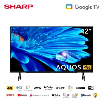【SHARP 夏普】42吋 AQUOS 4K Google TV聯網顯示器 4T-C42FK1X (僅配送不含安裝)