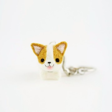 [出門遛遛系列] 狗狗鑰匙圈-柯基