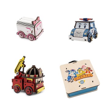 福袋組合【 DIY 手作】POLI救援小英雄+跳跳棋