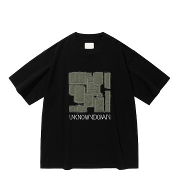 UNKNOWNDOMAIN RANGER CAPSULE PATCHES LOGO TEE BLACK