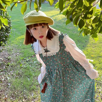 花邊娃娃領系帶襯衣女設計感小眾春季甜美白色襯衫別致學院風上衣