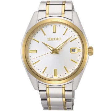 SEIKO 精工 CS 時尚石英手錶 銀x雙色 39MM (SUR312P1/6N52-00A0KS)