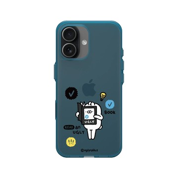iPhone 17 Clear (相機按鈕) 夜幕藍 - Ugly Rabbit 醜白兔 - 一本醜白書