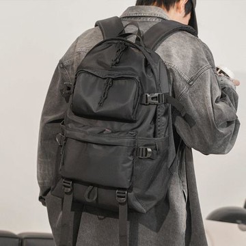 男士大容量初中生商務簡約雙肩包