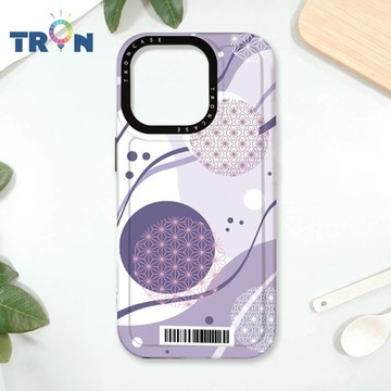 TRON IPhone 16 Pro 日系和風圓點水球系列 防摔太空載具殼 透黑 軟硬 手機殼