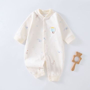 秋冬嬰兒連體衣純棉a類長袖哈衣初生兒內衣服男女寶寶家居服爬服鑫弘-萌寶童裝可開發票