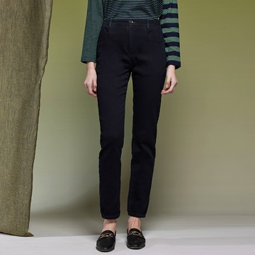 INDIGO仿針織口袋牛仔修身褲