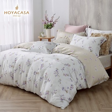 HOYACASA 60支抗菌天絲兩用被套床包四件組-多款任選(單人/雙人/加大)