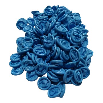 JIAHON NBR 無粉指套 L 藍色 500g 無粉材質 觸感細膩 穿戴舒適 經濟實惠  1000個  1包