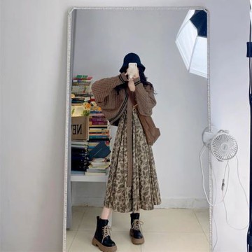 秋季連衣裙女新款法式超長裙到腳踝氣質加長版高個子拖地長裙復古