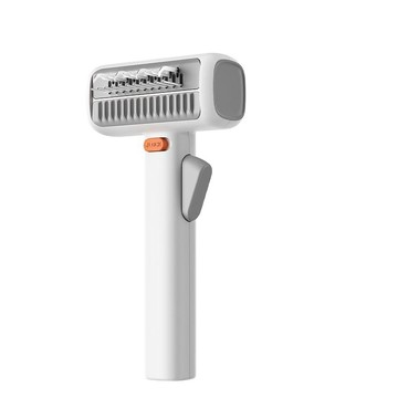 寵物梳具 【暢麥】寵物梳毛器 雙面齒梳設計可刮除浮毛底毛 整體長164mm  輕量手持造型打理毛髮免手撥廢毛梳