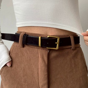 女款簡約麂皮復古腰帶,時尚高檔韓版腰帶