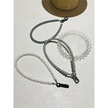 ssself貝珠手機掛繩腕繩百搭輕奢質感耐用光澤感精美防丟手拎腕繩