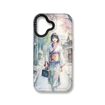 iPhone 16  殼 TRON iPhone 16 水彩少女 MAGSAFE 磁吸 太空殼 透白款 手機殼