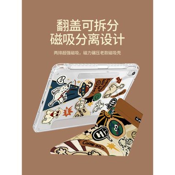 【磁吸拆分筆槽】適用蘋果ipad11保護殼pro平板13寸帶筆槽2025air7/6/5亞克力10.2寸2024保護套12.9十代mini7