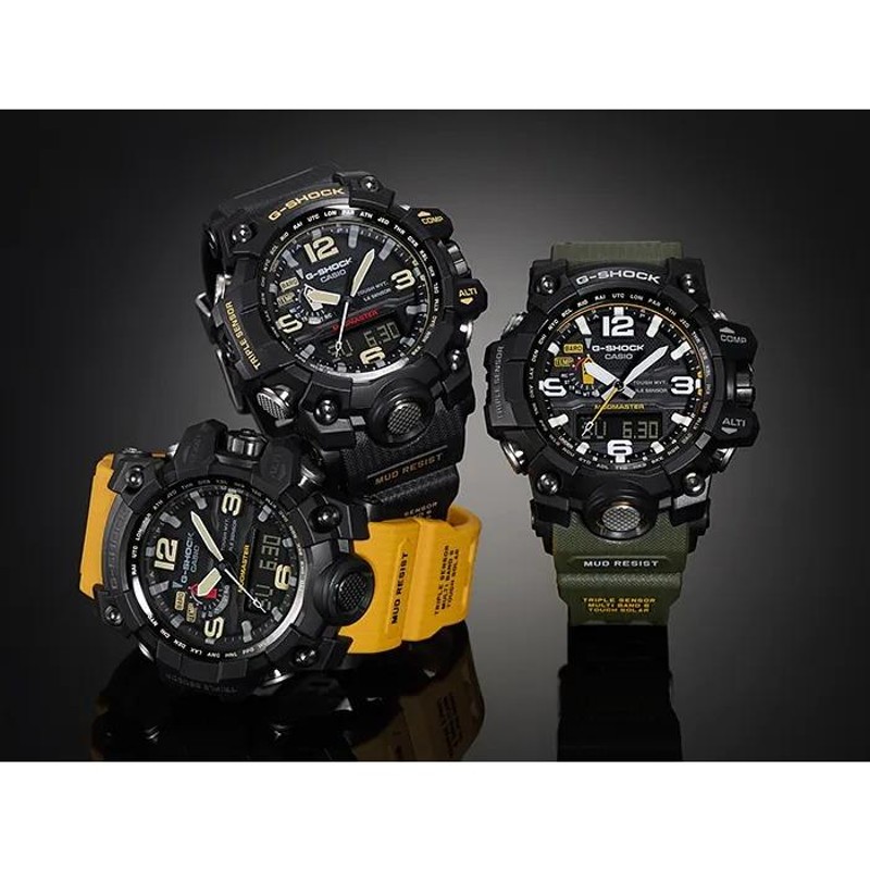 G-SHOCK Gショック マスターオブG マッドマスター カシオ CASIO 電波 ソーラー アナデジ 腕時計 カーキ GWG-1000-1A3JF  国内正規モデル | LINEブランドカタログ