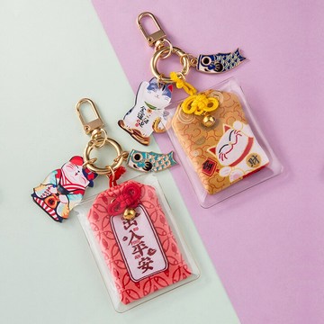 喵喵福袋INS鑰匙扣掛件汽車鏈可愛網紅女個性圈環創意書包掛飾