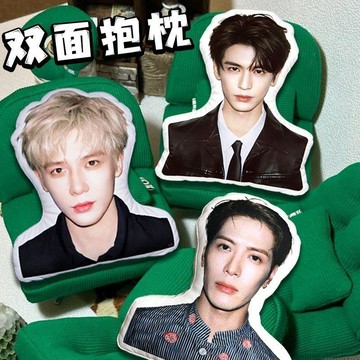 帥哥周邊 王安宇人形抱枕異形白邊靠墊宋威龍男星撕拉片周邊臥室沙發擺件女 抱枕 舒適 帥哥 張凌赫 擺飾 沙發抱枕