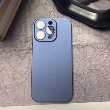 ins高級原色鈦金屬質感iPhone15pro蘋果14手機殼16ProMax新款11防指紋12男女13情侶14plus適用15promax防摔套