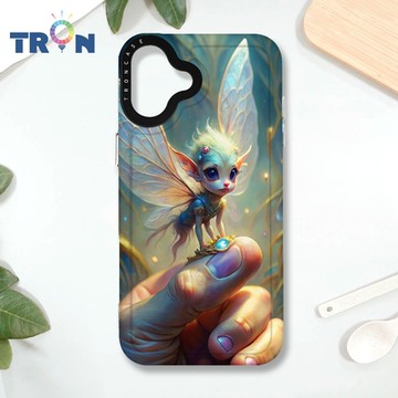TRON IPHONE 16 PLUS 指尖上的精靈 MAGSAFE 磁吸 防摔 太空殼 透白 手機殼