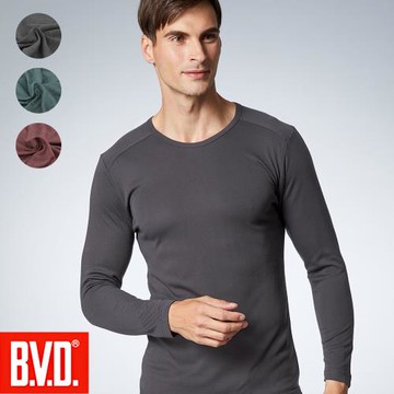 【BVD】柔舒瞬暖圓領長袖衣(保暖衣.圓領.長袖)