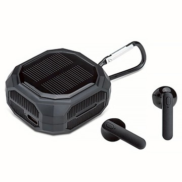 E-books SS49 太陽能款真無線藍牙5.3耳機 IPX4防水等級  E-EPA254  黑色