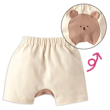 akachan honpo - 造型屁屁褲-動物-淺卡其色