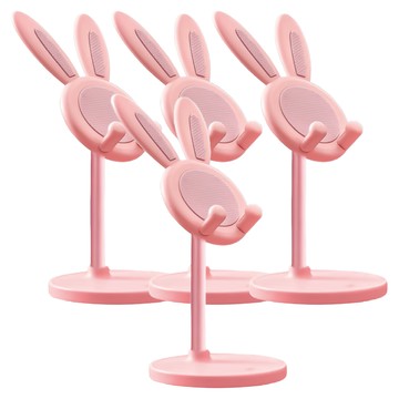 小麥購物 小兔子手機支架 G800 68g  4個  少女粉