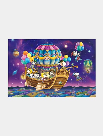 夢境飛船/1008片/查爾斯．舒茲/史努比/璀璨金