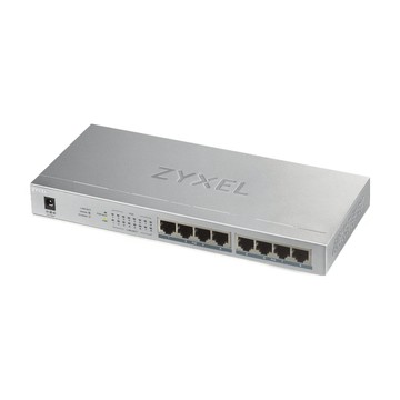 ZYXEL 無網管型8埠Gigabit PoE交換器 GS1008HP 隨插即用 金屬外殼 節能省電  1個
