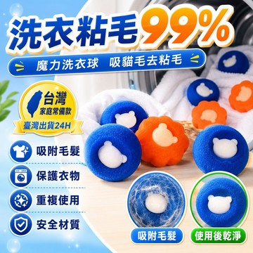 🔥臺灣出貨24H🔥魔力洗衣球吸貓毛去粘毛清潔滾筒洗衣機神器過濾毛球防粘濾粘毛器hhfoof