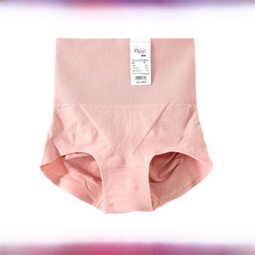 日本無痕產后媽媽月子收腹高腰提臀塑身不卷邊內褲女大碼三角褲頭