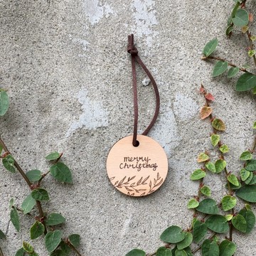 木烙聖誕吊飾