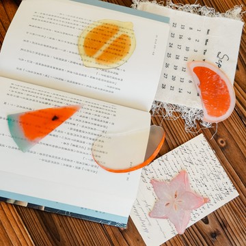 創意水果切片書籤 五入組