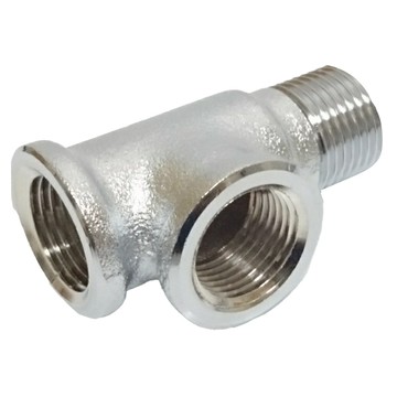 新多多小舖 全銅軟水三通(無通) 2個一組 台灣製造  5.3 x 3.5cm  1組