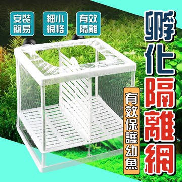 PJ小舖｜水中隔離網 魚缸水族 繁殖隔離箱 分離網 產卵 孵化 小魚 幼魚保護 孔雀魚 病魚