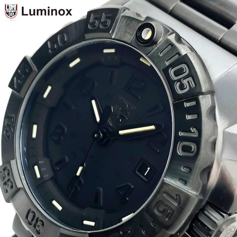 LUMINOX Navy Seal Steel ネイビーシールズ ミリタリーダイバー メンズ 腕時計 ラウンド オールブラック 3252.BO |  LINEショッピング