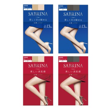 日本gunze sabrina-彈力防勾線修身顯瘦美腿超薄內搭絲襪ml號1雙/袋(裸感遮瑕)