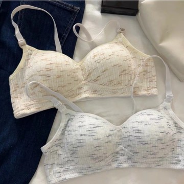 小紅書同款 日系 無痕內衣女 小胸聚攏 顯大一片式 收副乳內衣 防下垂內衣 無鋼圈內衣 少女文胸罩 透氣
