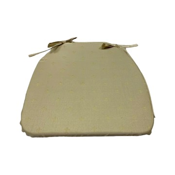 J&N 星星緹花餐椅墊 Set 2 100%聚酯纖維  43 x 43 x 3cm  金黃色