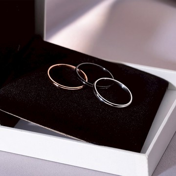 輕奢冷淡風鈦鋼戒指女時尚個性簡約韓版戒圈尾戒食指素圈ins情侶