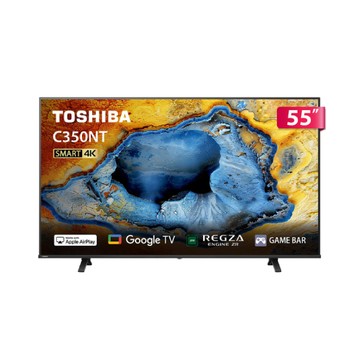 TOSHIBA REGZA 55型4K APPLE認證 Google TV液晶顯示器 含無線吸塵器 55C350NT