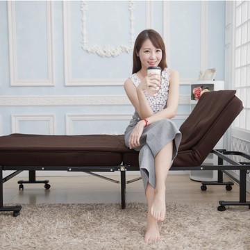 增高型14段免組裝折疊床(贈記憶棉床墊)-MTN