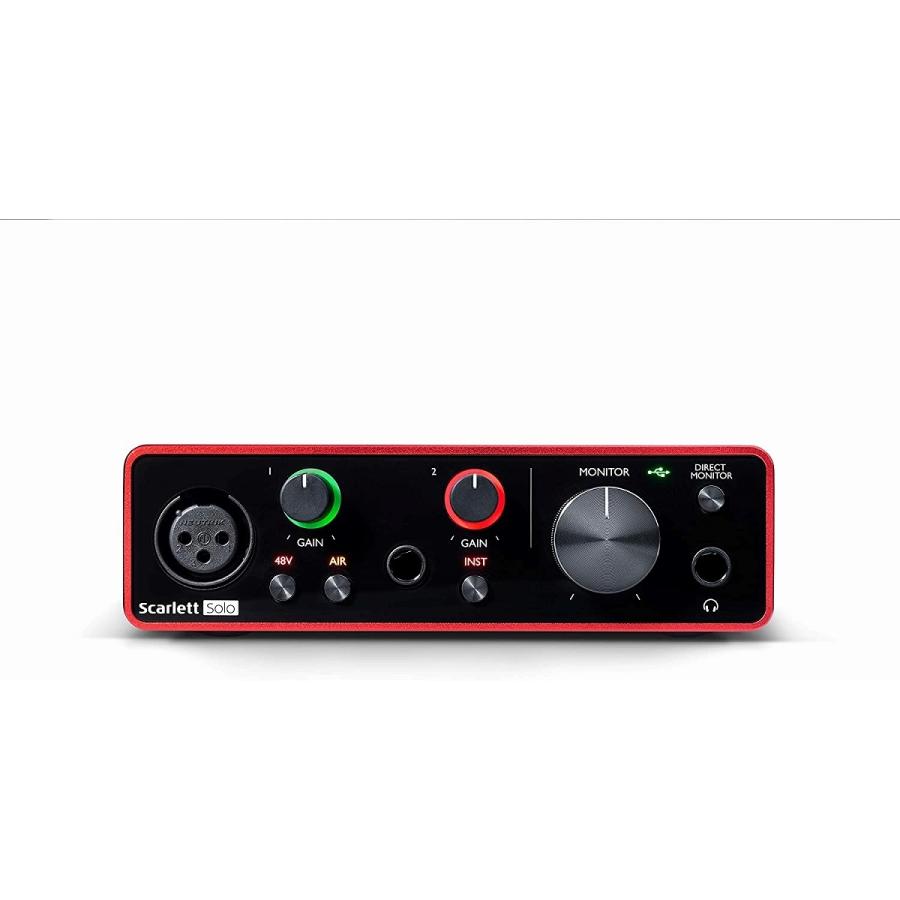 Focusrite   Scarlett Solo G3 USB 2.0 Type C オーディオ・インターフェース(名古屋栄店)