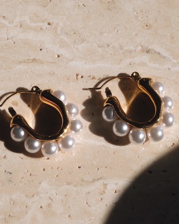 MAISON M 流金歲月珍珠耳環